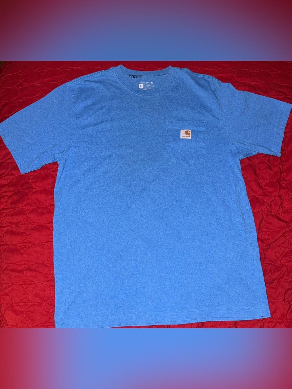 Carhartt Pocket T-Shirt in Blue Heather